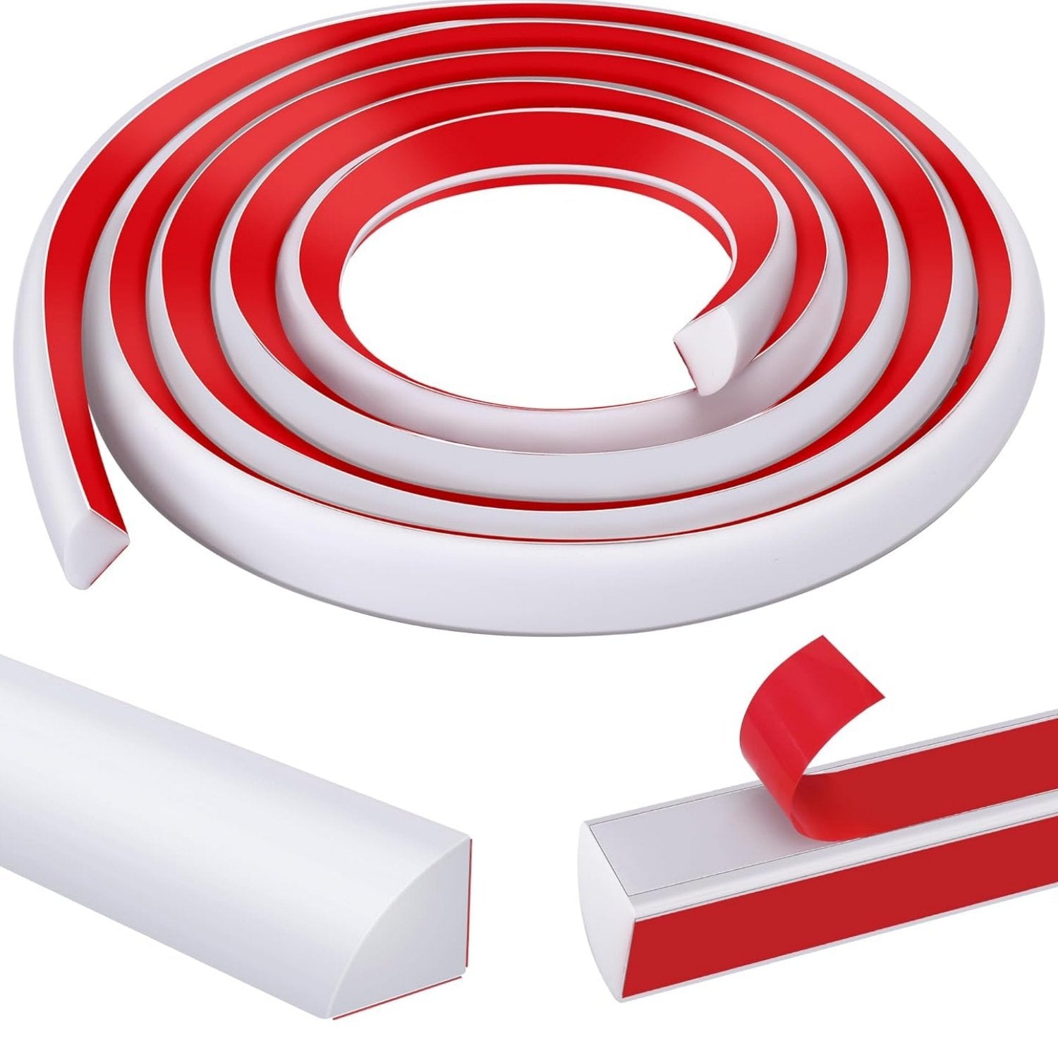 79 inch Flexible Quarter Round Molding Trim Peel Wall Corner
