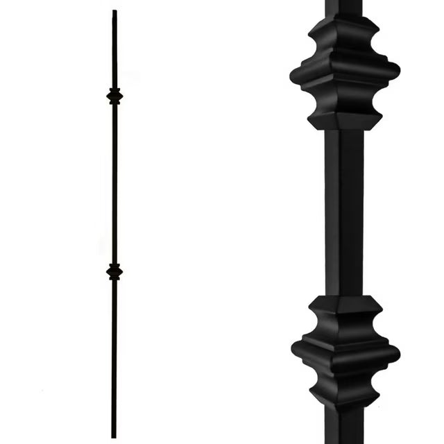 Double Knuckle Iron Balusters