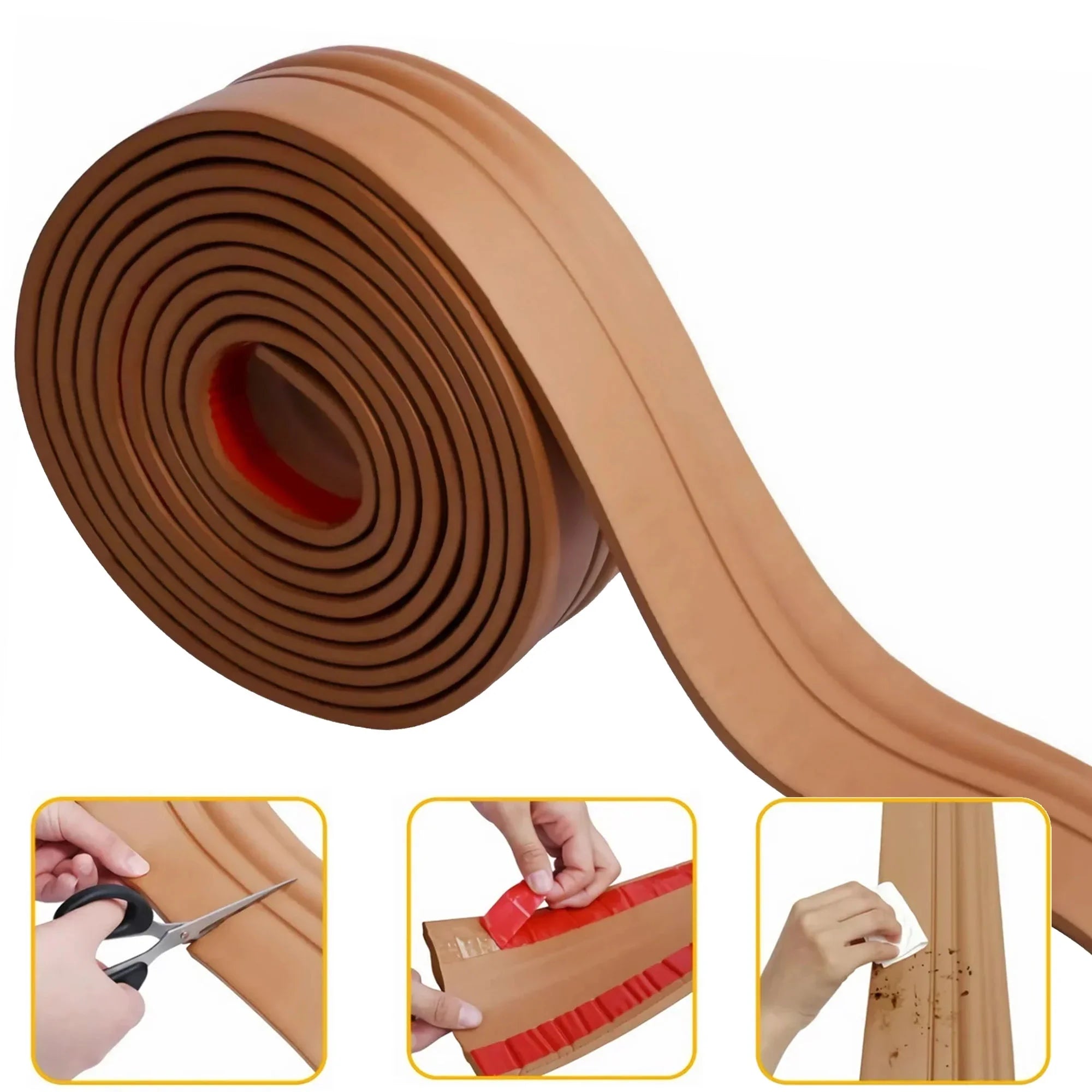 Ymokee 16.4FT Flexible Baseboard Moulding Trim